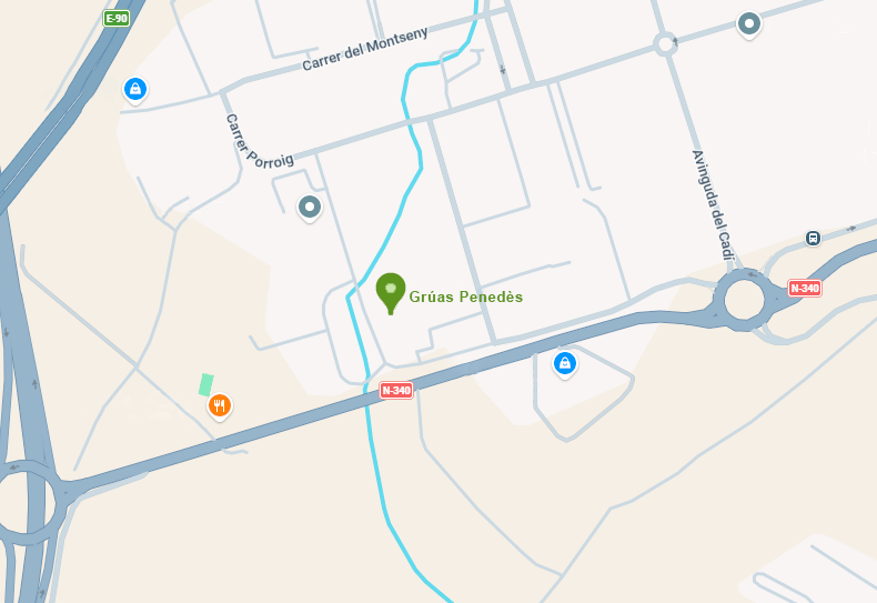 ubi grúas penedes Delegación Penedès