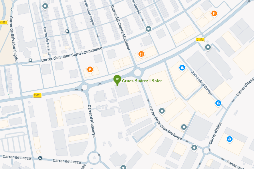 ubi grúas suarez Delegación igualada